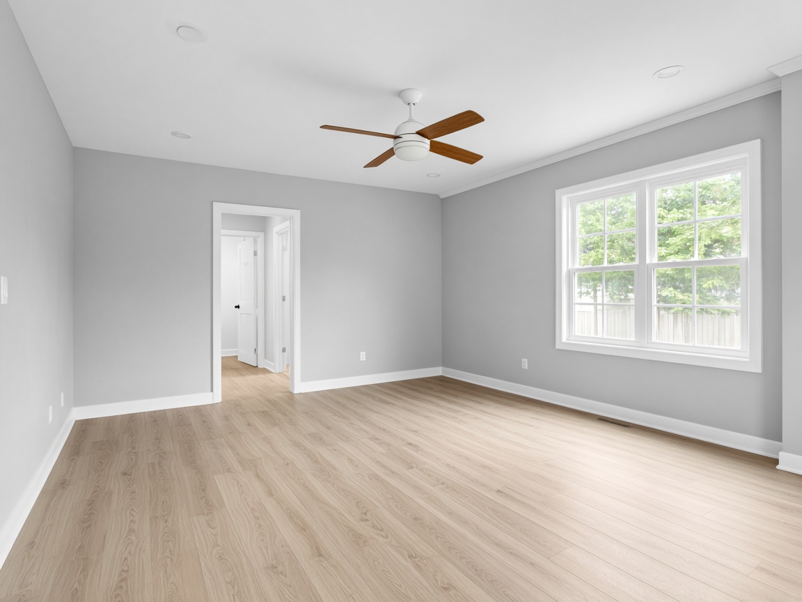 Clean, empty rental living room (illustrative image)